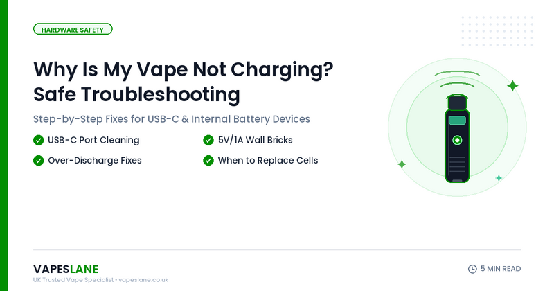 Why Is My Vape Not Charging? Safe Troubleshooting Guide