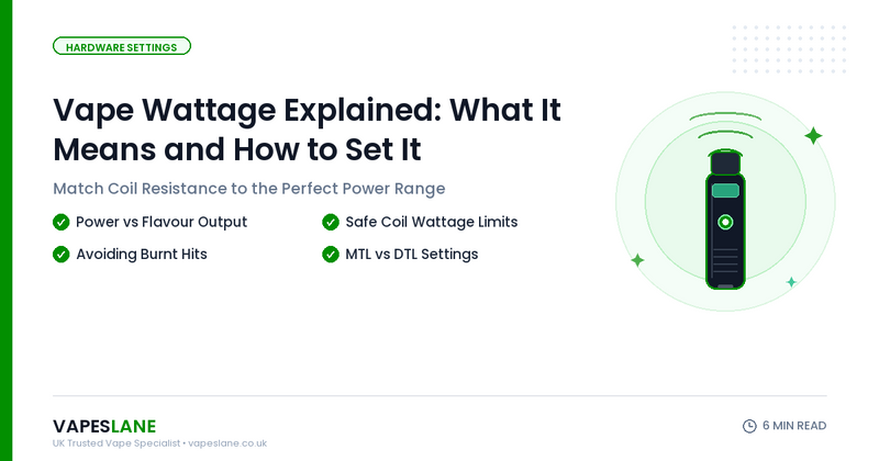 Vape Wattage Explained: What It Means and How to Set It