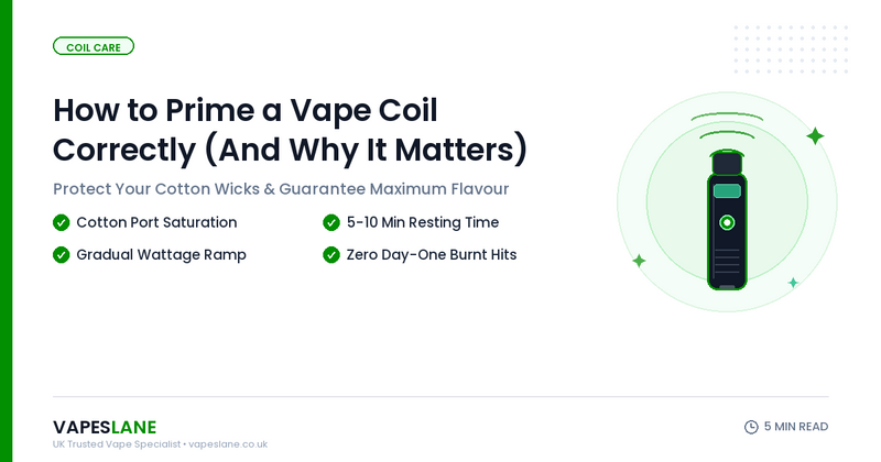 How to Prime a Vape Coil Correctly (And Why It Matters)