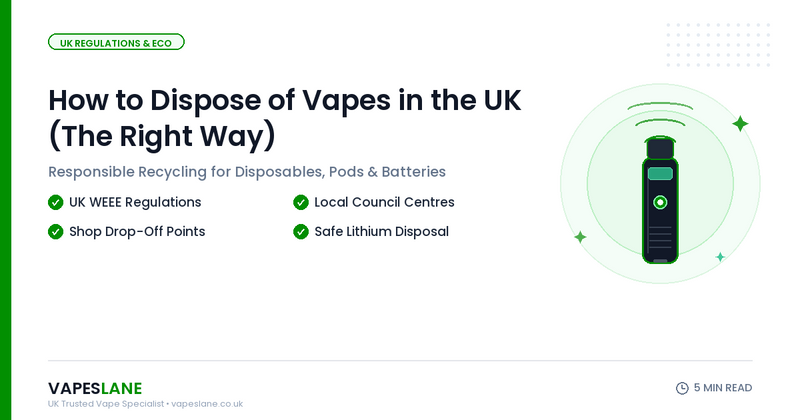 How to Dispose of Vapes in the UK (The Right Way)