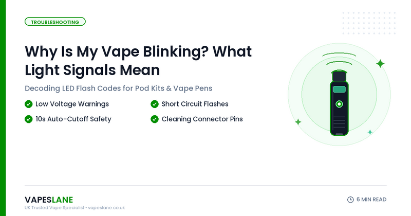 Why Is My Vape Blinking? What Light Signals Mean