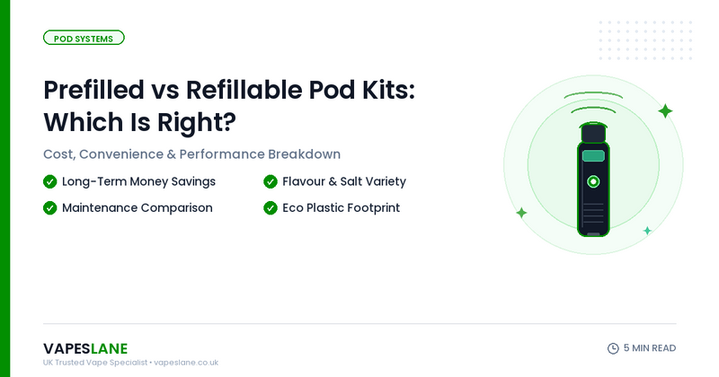 Prefilled vs Refillable Pod Kits: Which Is Right for You?