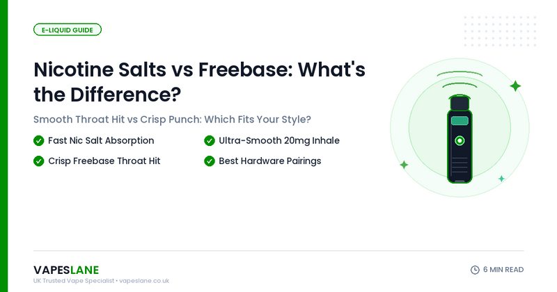 Nicotine Salts vs Freebase: What's the Difference?