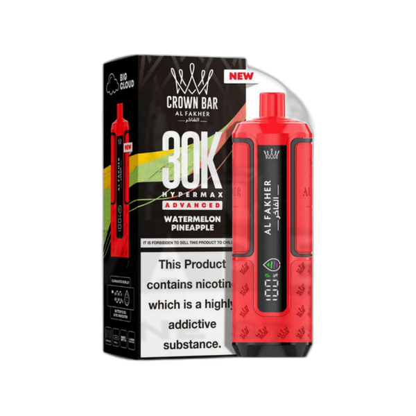 Al Fakher Crown Bar 30K Puff Hypermax Vape Kit - Watermelon Pineapple