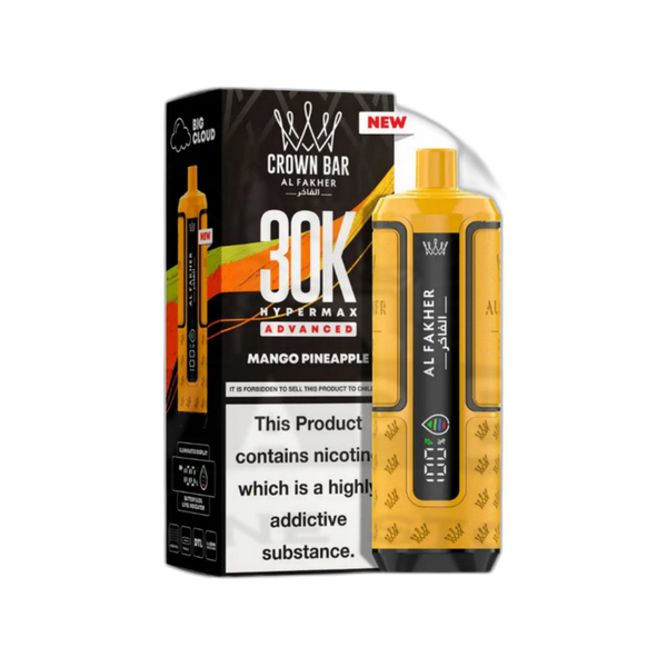 Al Fakher Crown Bar 30K Puff Hypermax Vape Kit - Mango Pineapple