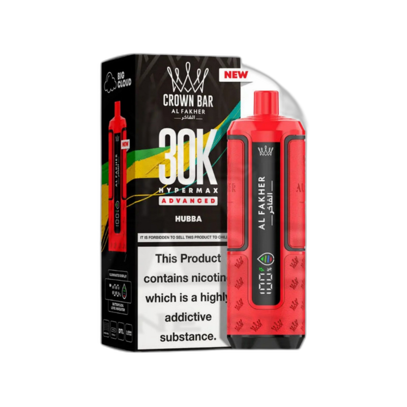 Al Fakher Crown Bar 30K Puff Hypermax Vape Kit - Hubba