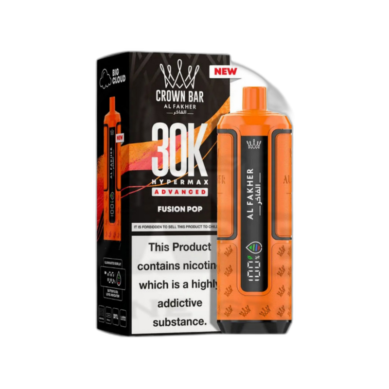 Al Fakher Crown Bar 30K Puff Hypermax Vape Kit - Fusion Pop