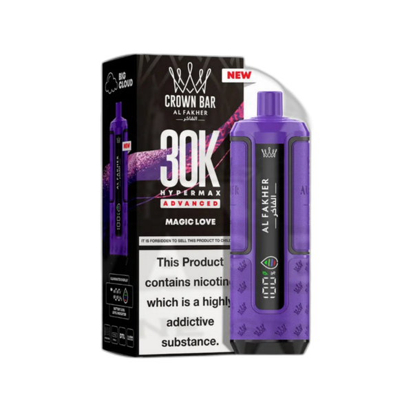 Al Fakher Crown Bar 30K Puff Hypermax Vape Kit - Magic Love