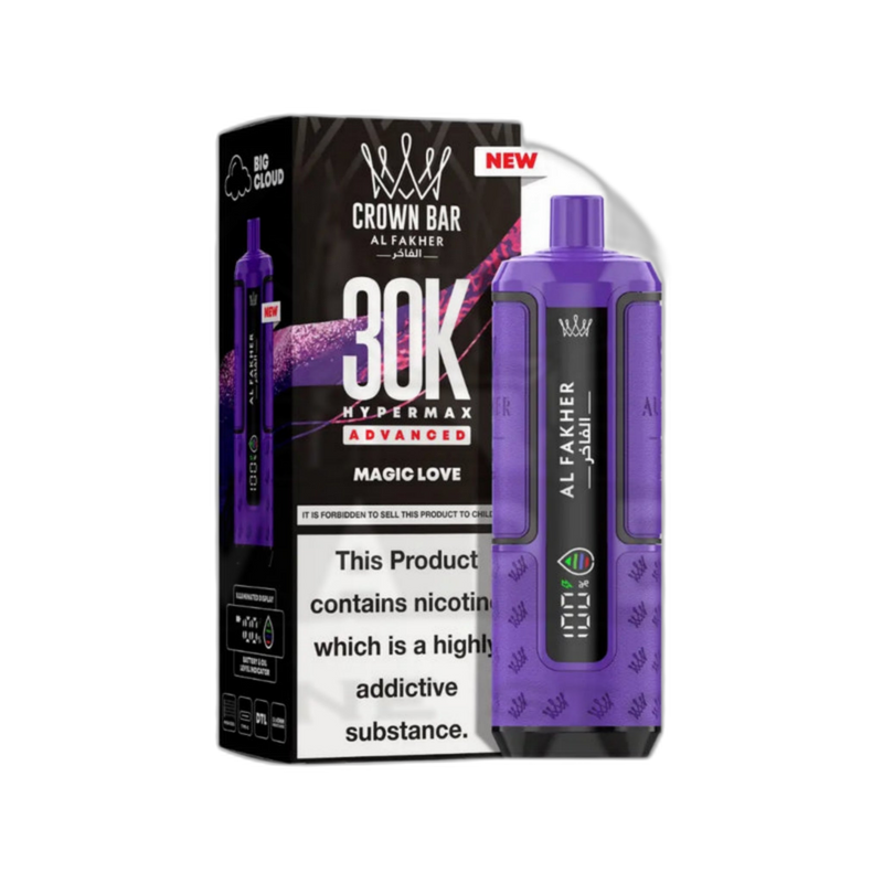 Al Fakher Crown Bar 30K Puff Hypermax Vape Kit - Magic Love