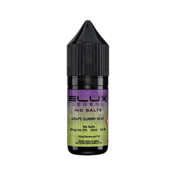 Elux Legend 10ml Nic Salt - Grape Gummy Bear