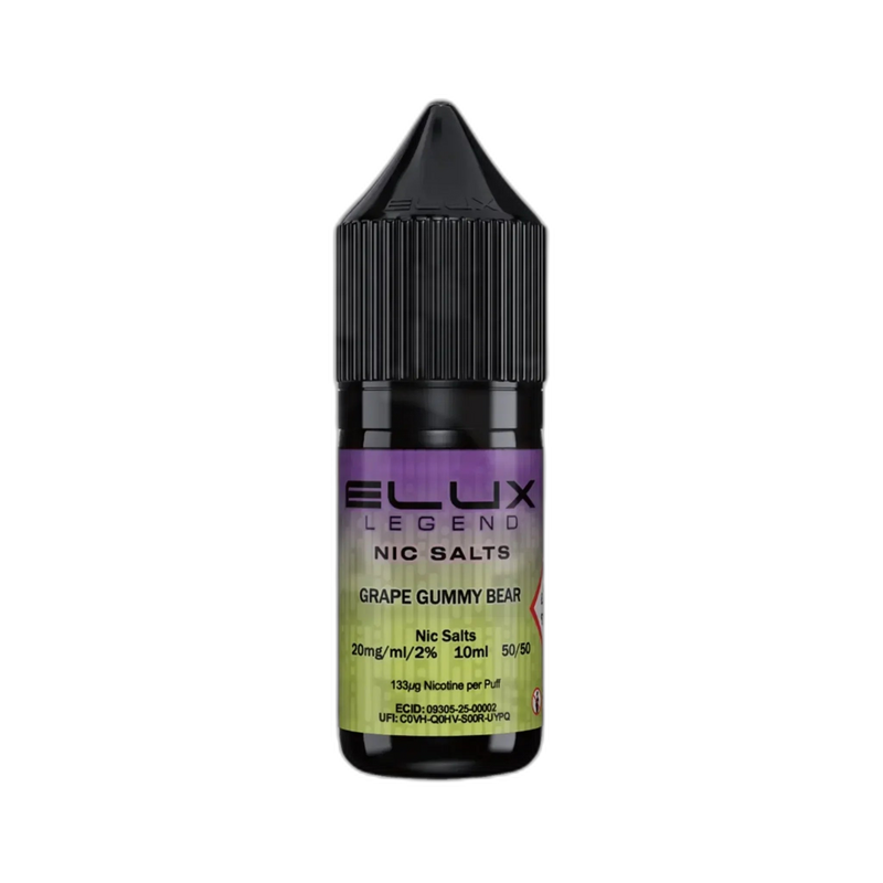 Elux Legend 10ml Nic Salt - Grape Gummy Bear