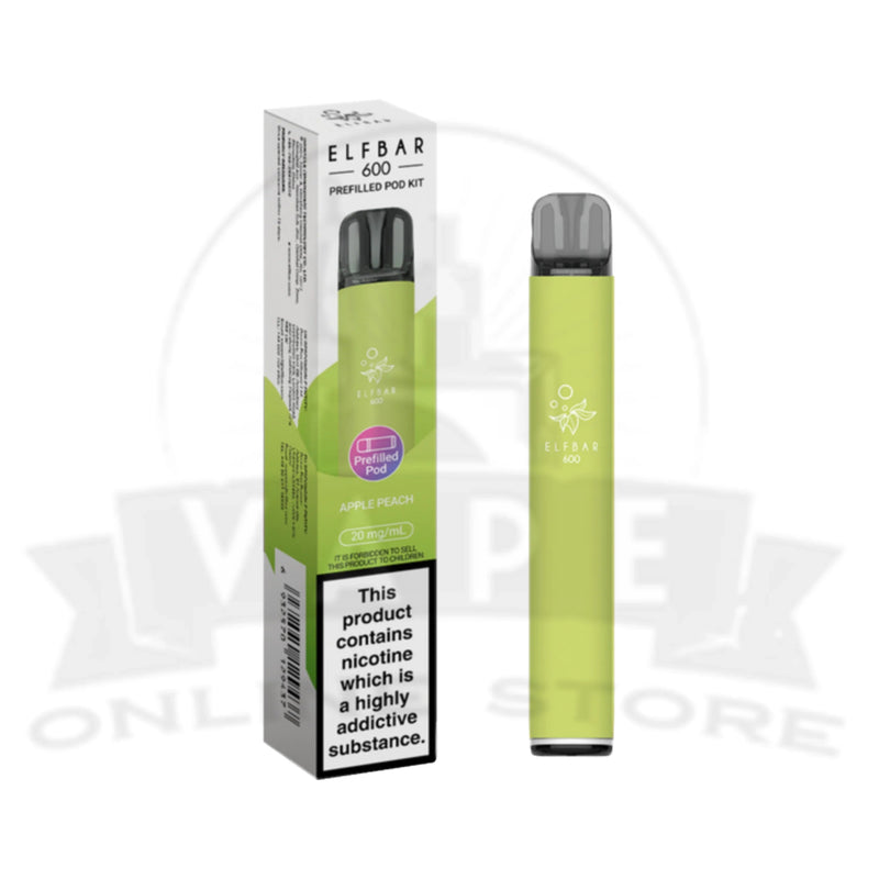 Elf Bar 600 Apple Peach 20mg Disposable Vape Kit
