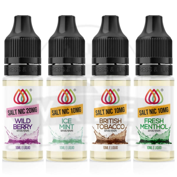 Aquavape 10ml Nic Salts - Classic Blend Range