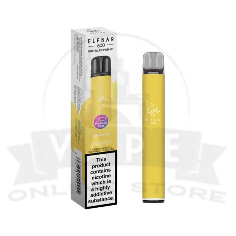 Elf Bar 600 Banana Ice 20mg Disposable Vape Kit