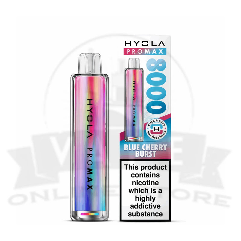 Blue Cherry Burst Hyola Pro Max 8000 Prefilled Pod Kit