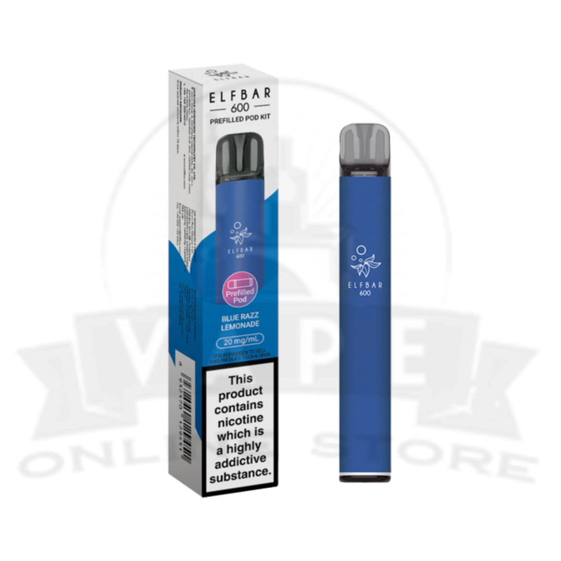 Elf Bar 600 Blue Razz Lemonade 20mg Disposable Vape Kit