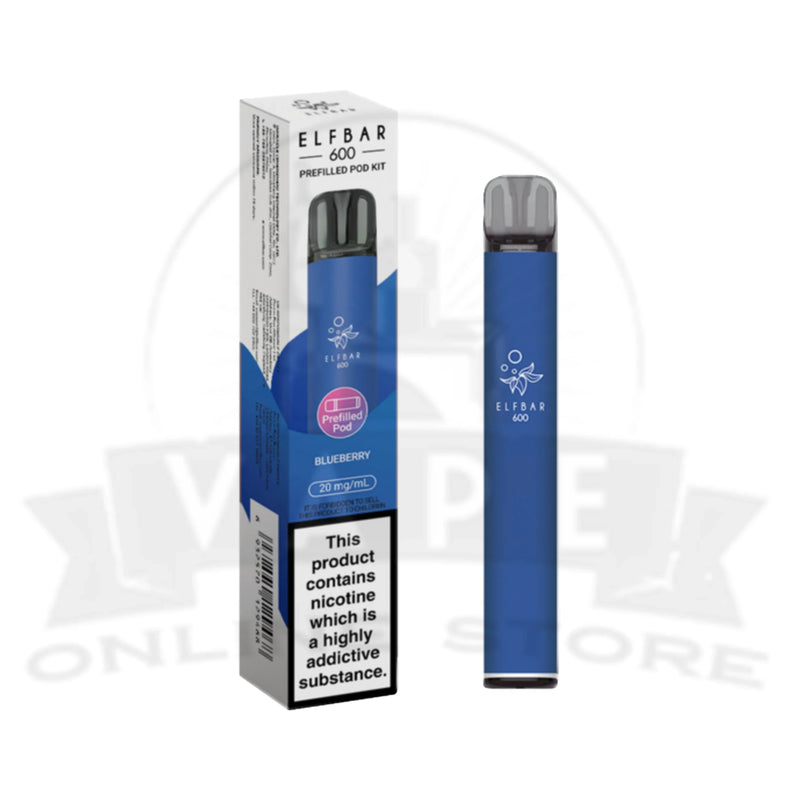 Elf Bar 600 Blueberry 20mg Disposable Vape Kit