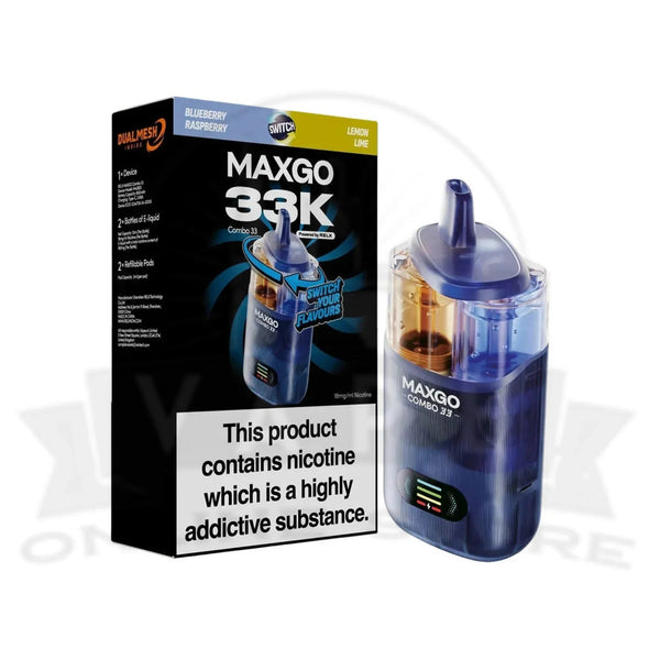 RELX MaxGo Combo 33K Puff Vape - Blueberry Raspberry / Lemon Lime