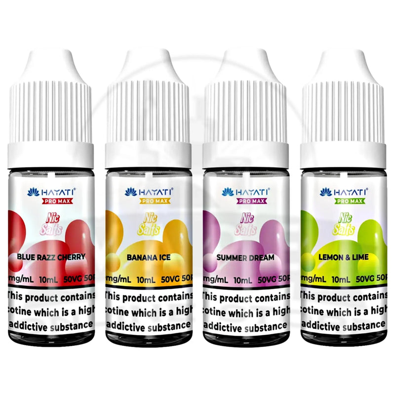Box of 10 Hayati Pro Max 10ml Nic Salts Multipack