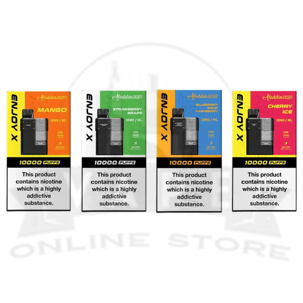 Box Of 5 Aladdin Pro Enjoy X 10000 Replacement Pods