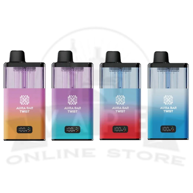 Box Of 10 Aura Bar Twist 40K Puff Pod Kit