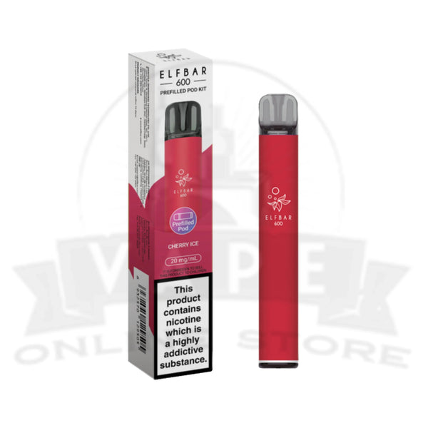 Elf Bar 600 Cherry Ice 20mg Disposable Vape Kit