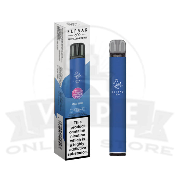 Elf Bar 600 Mad Blue 20mg Disposable Vape