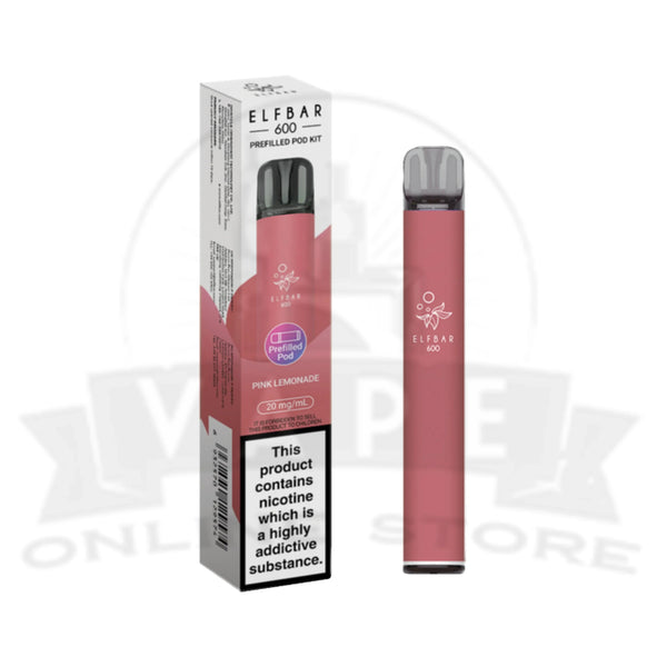 Elf Bar 600 Pink Lemonade 20mg Disposable Vape