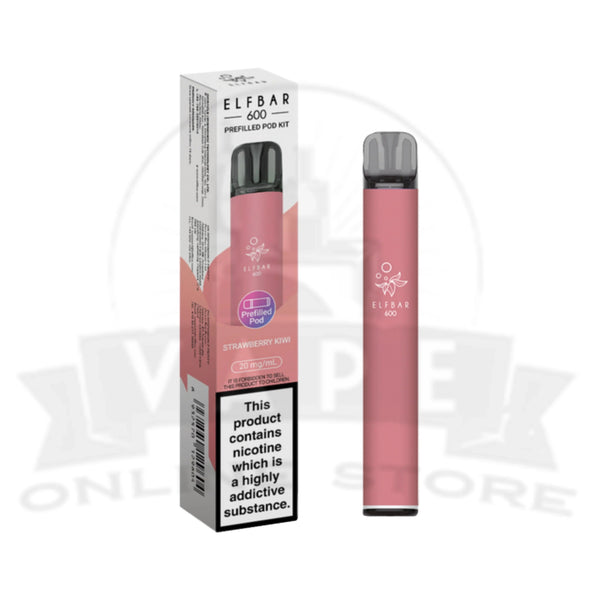 Elf Bar 600 Strawberry Kiwi 20mg Disposable Vape