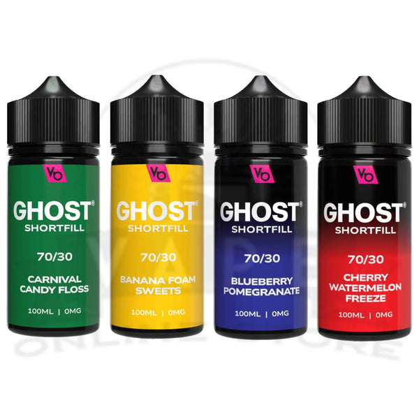 Vapes Bars Ghost 100ml 70/30 Shortfill E-Liquid