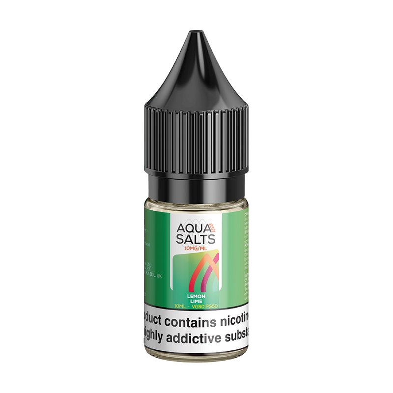 Aqua Salts Lemon Lime 10ml Nic Salt (10mg)