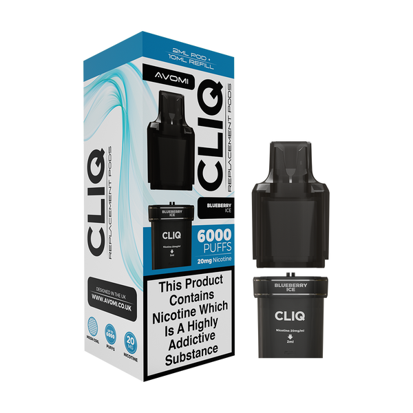 Avomi Cliq 6000 Blueberry Ice Refill Pods