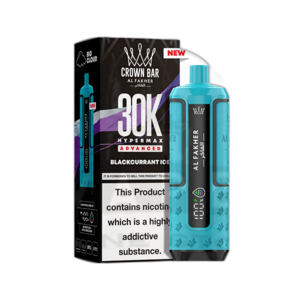 Al Fakher Crown Bar 30K Puff Hypermax Vape Kit - Blackcurrant Ice