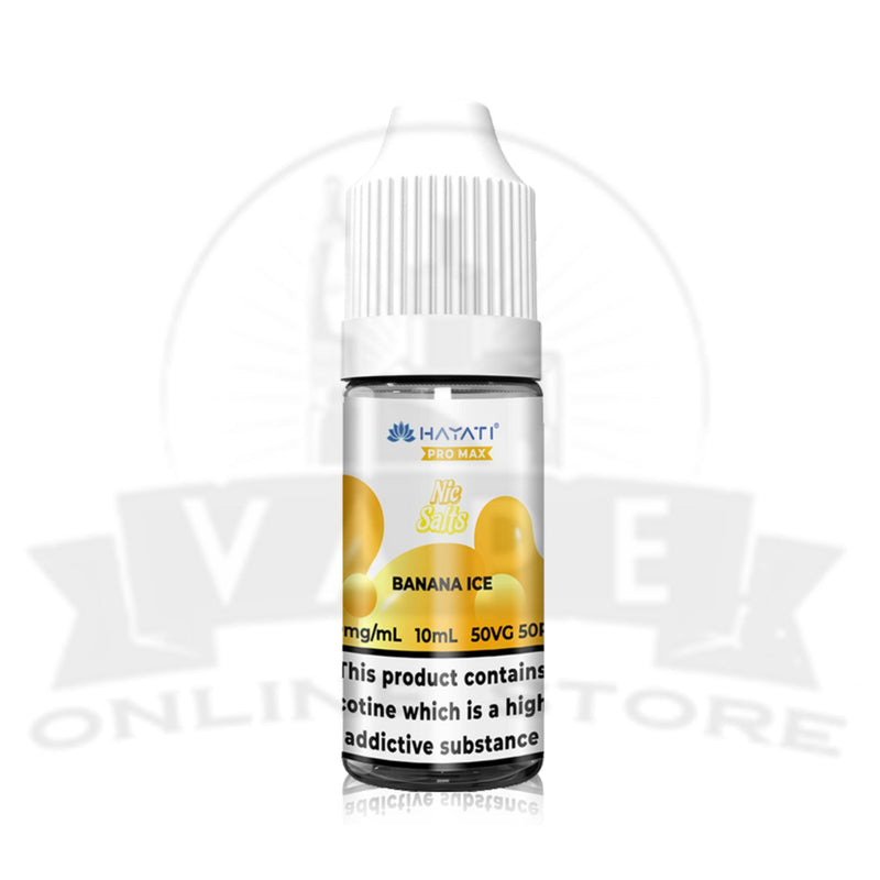 Hayati Pro Max 10ml Nic Salt E-Liquid - Banana Ice