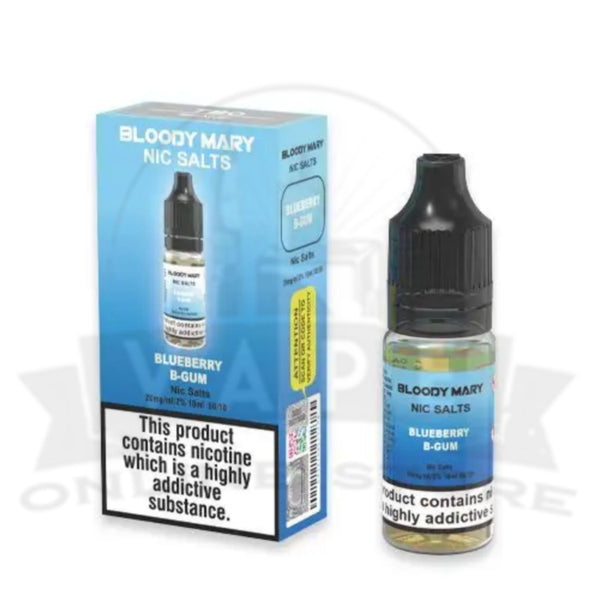 Bloody Mary Blueberry Bubblegum 10ml Nic Salt E-Liquid