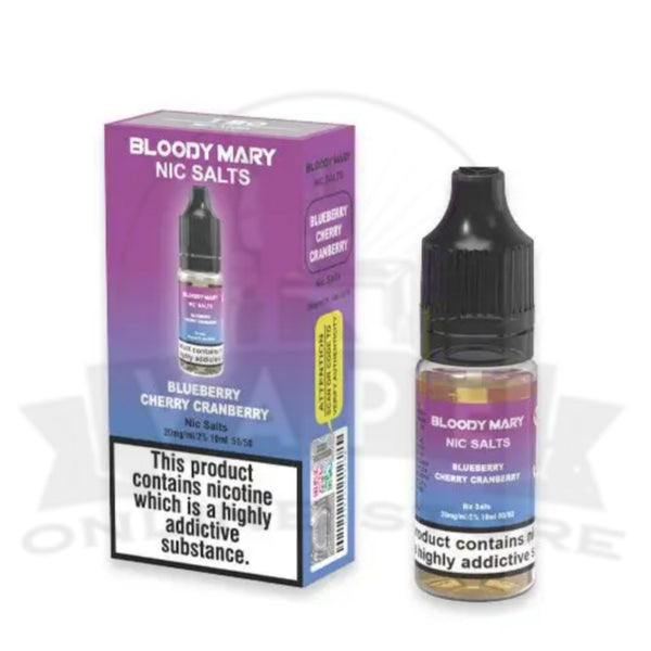 Bloody Mary Blueberry Cherry Cranberry 10ml Nic Salt