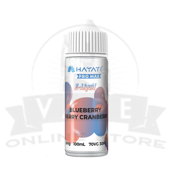 Hayati Pro Max 100ml Shortfill E-Liquid - Blueberry Cherry Cranberry