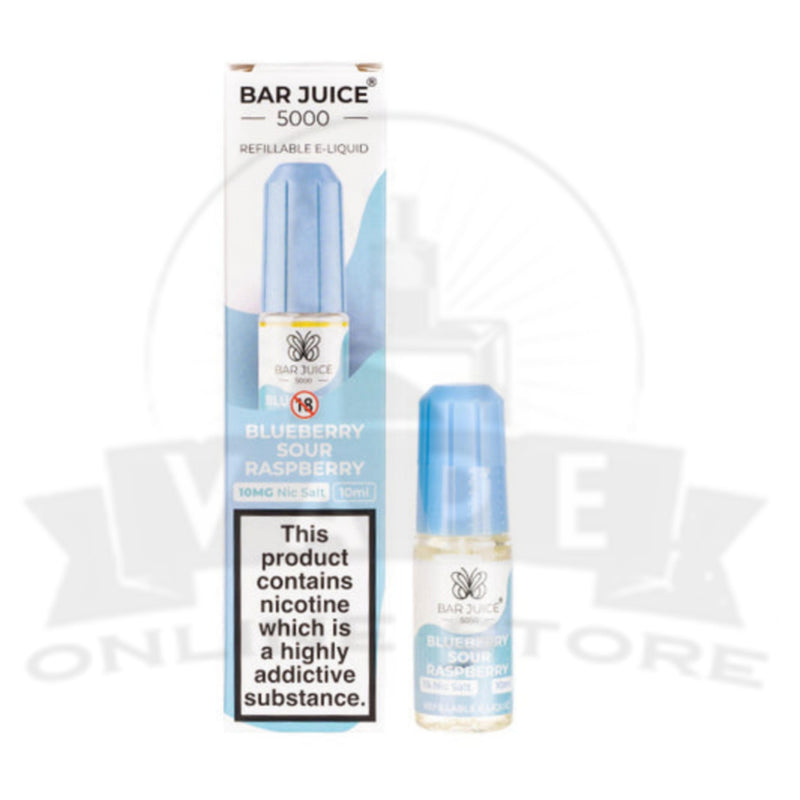 Blueberry Sour Raspberry Bar Juice 5000 10ml Nic Salt E-Liquid