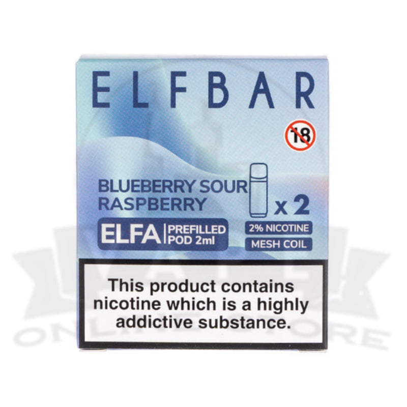 Elf Bar Elfa Prefilled Pods - Blueberry Sour Raspberry (Pack of 2)