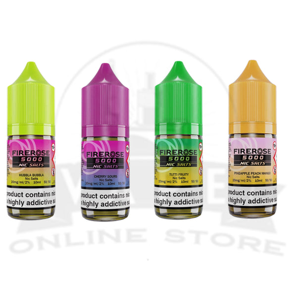 Elux Firerose 5000 10ml Nic Salts Full Range