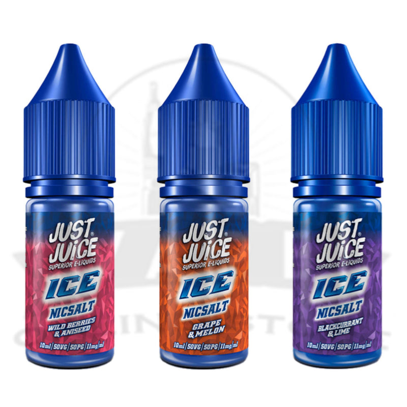 Box Of 10 Juice Ice 10ml Nic Salts E-Liquid