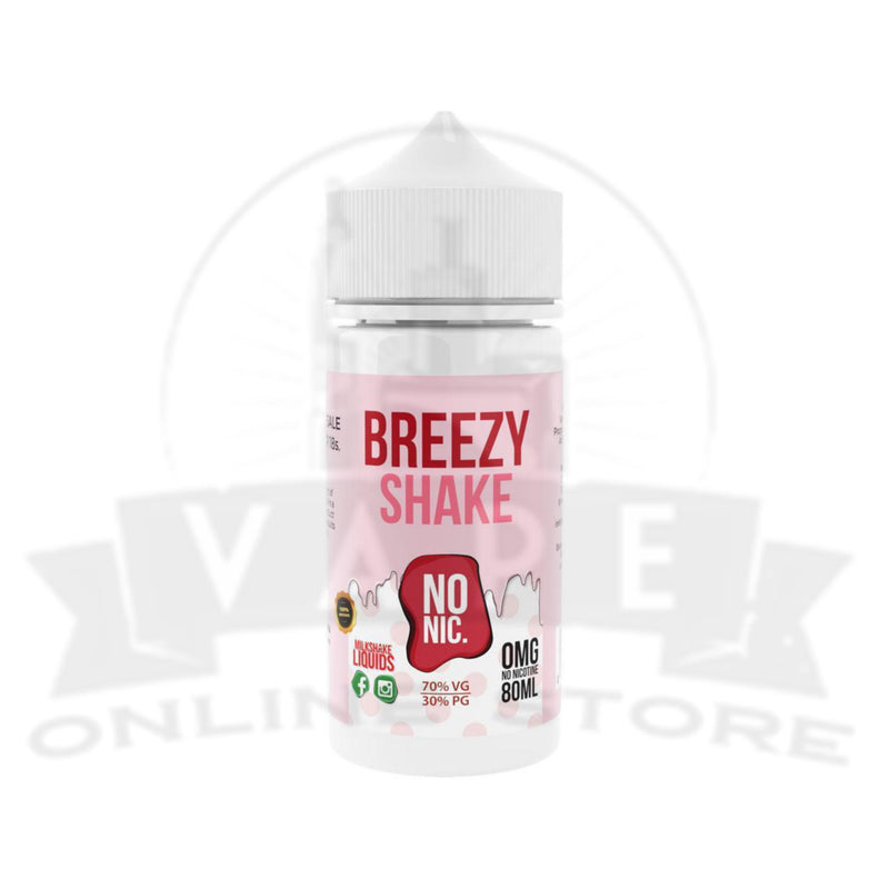 Milkshake Liquids 80ml Shortfill E-Liquid - Breezy Shake