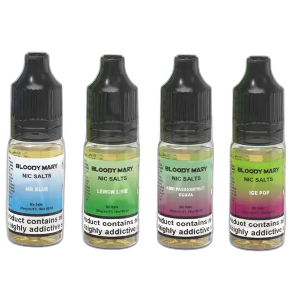 Box of 10 Bloody Mary 10ml Nic Salts Multipack