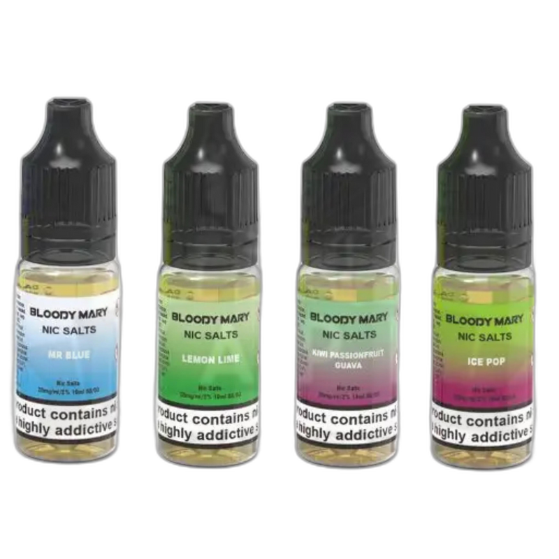Box of 10 Bloody Mary 10ml Nic Salts Multipack