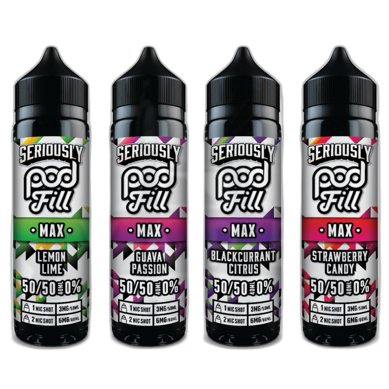 Doozy Seriously Pod Fill Max 50ml 50/50 Shortfill E-Liquid