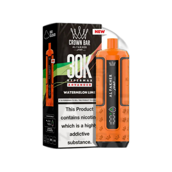 Al Fakher Crown Bar 30K Puff Hypermax Vape Kit - Watermelon Lime