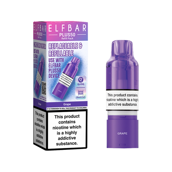 Elfbar Plus 50 Refill Pack - Grape