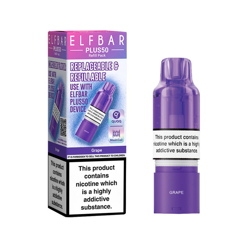 Elfbar Plus 50 Refill Pack - Grape