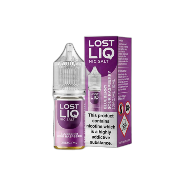 Lost LIQ Blueberry Sour Raspberry 10ml Nic Salt E-Liquid