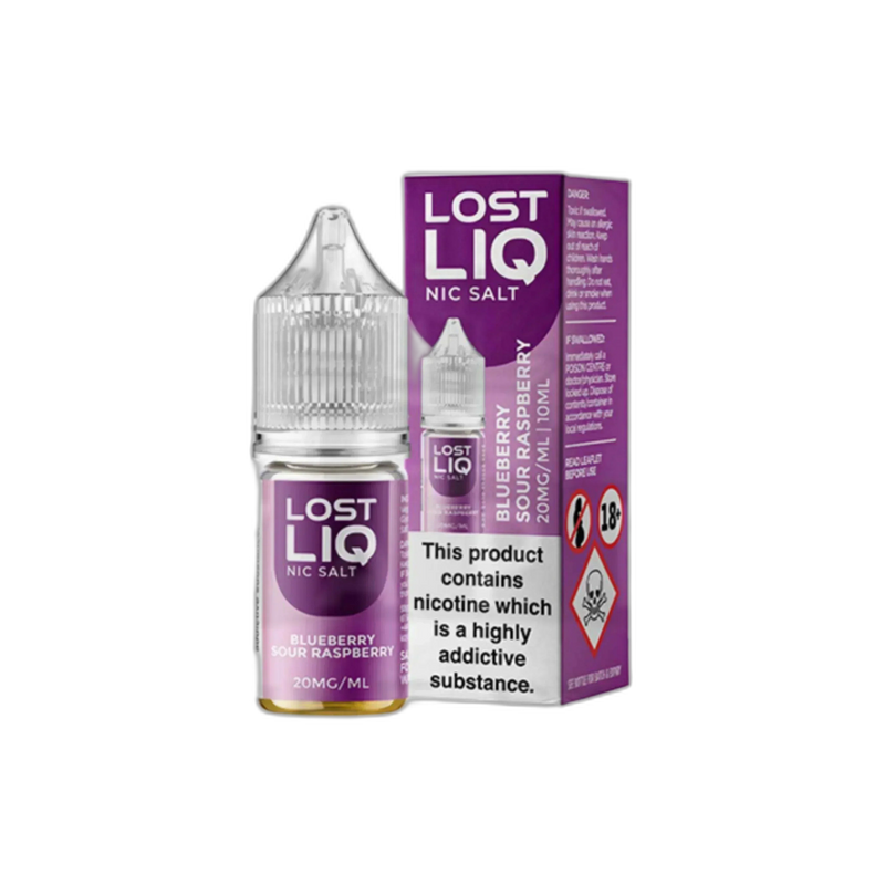 Lost LIQ Blueberry Sour Raspberry 10ml Nic Salt E-Liquid